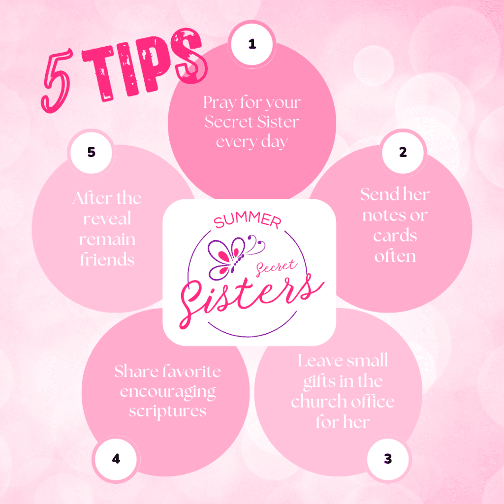 Summer Secret Sisters 5 tips