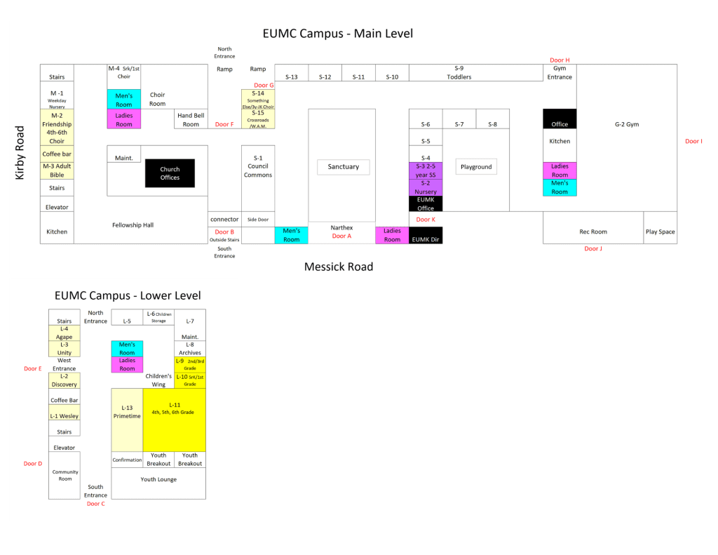 EUMC campus map 2023