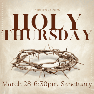 Holy Thursday 2024